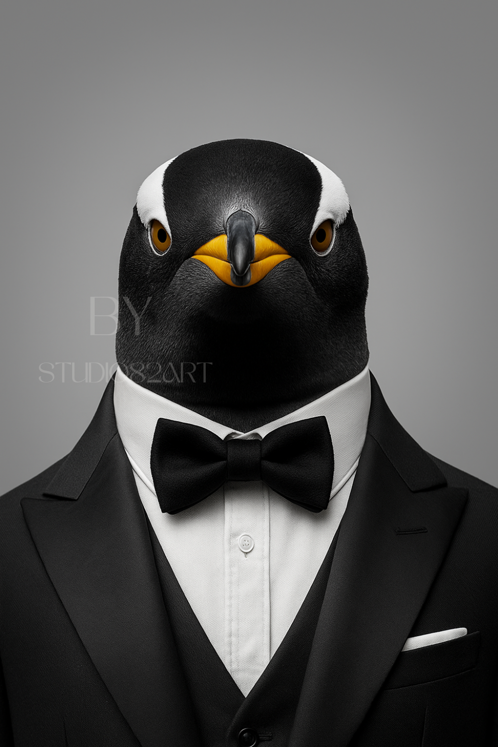 Dier in pak - jouw eigen ontwerp - Digitaal portret op maat