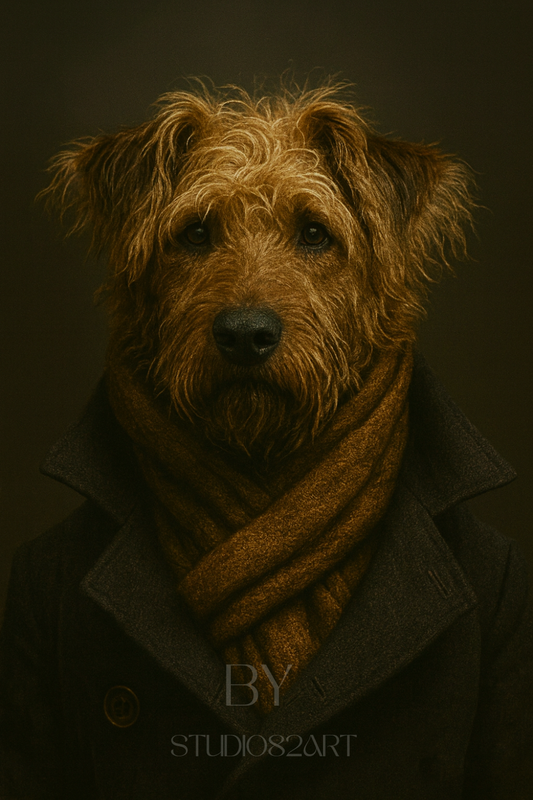 Dier in pak - jouw eigen ontwerp - Digitaal portret op maat