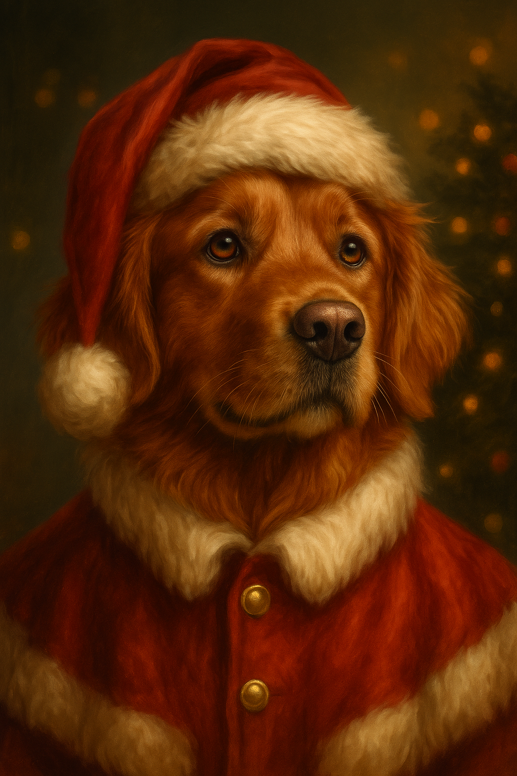 Dier in pak - Kerst editie - Digitaal portret op maat