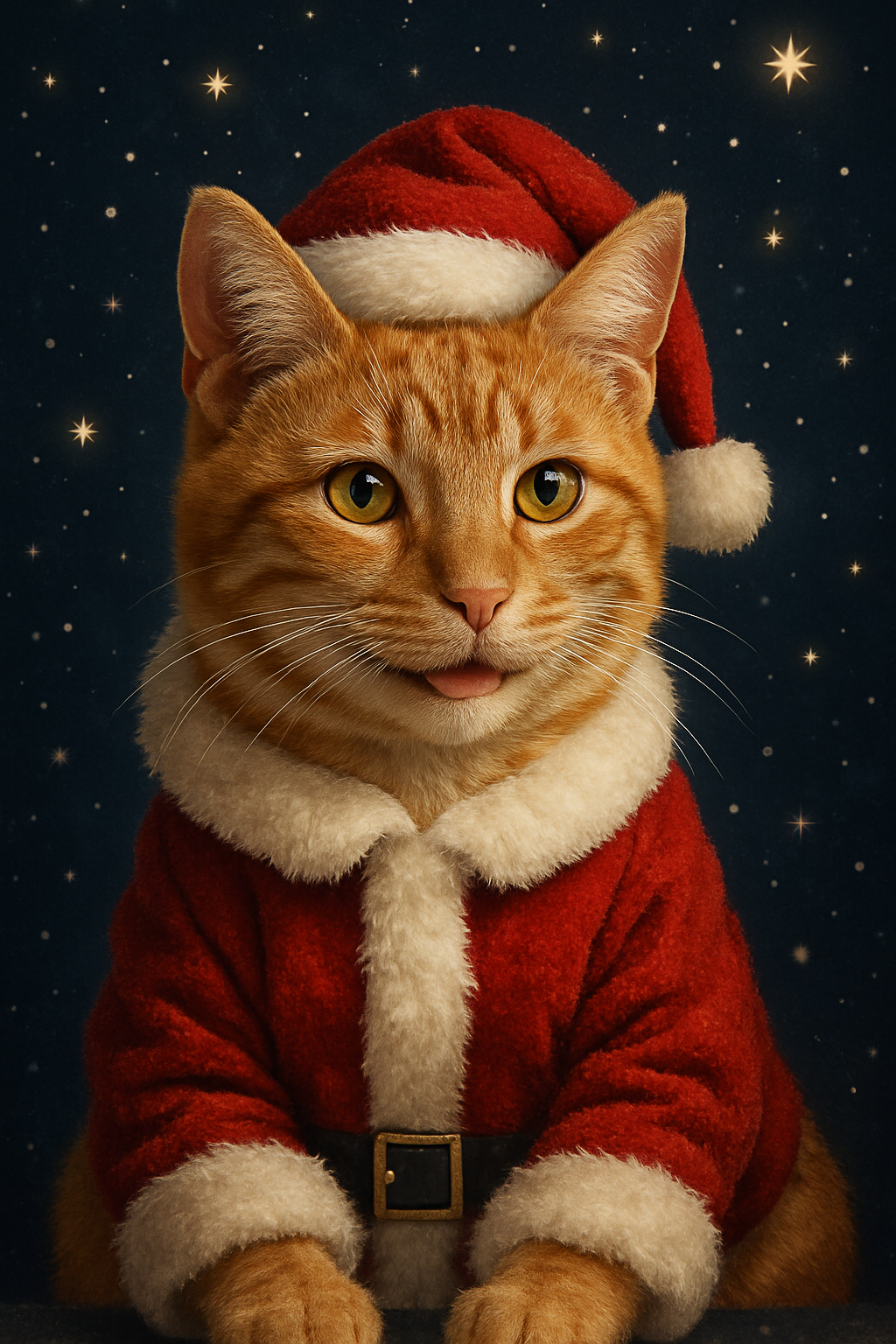 Dier in pak - Kerst editie - Digitaal portret op maat