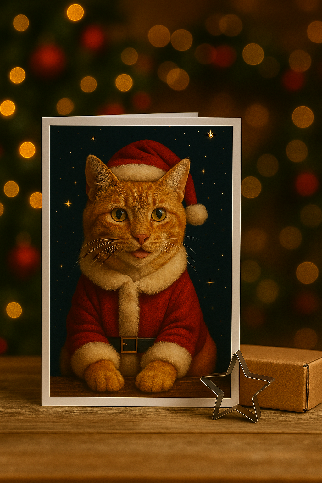 Brievenbus cadeau klein - Dier in pak print 13x18 cm + kadootje