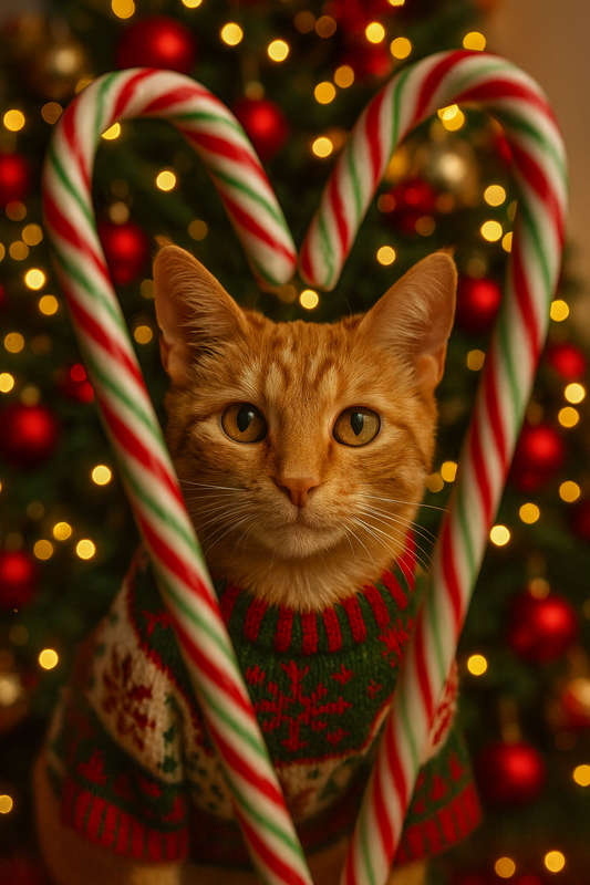 Dier in pak - Kerst editie - Digitaal portret op maat