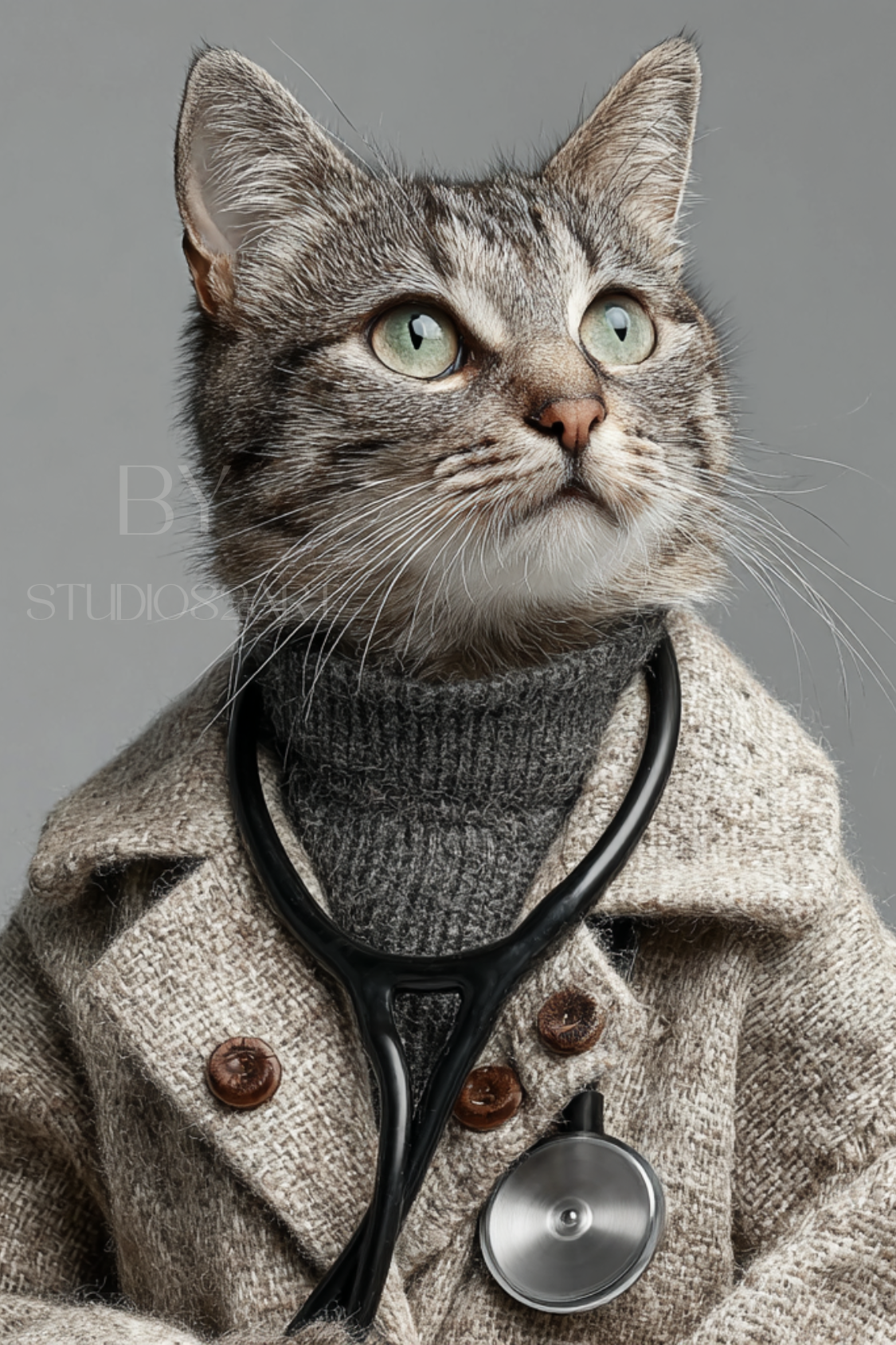 Dier in pak - jouw eigen ontwerp - Digitaal portret op maat