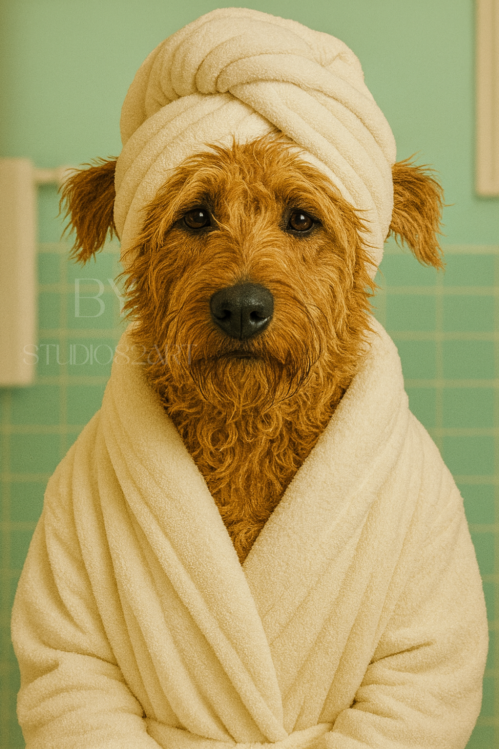 Dier in pak - jouw eigen ontwerp - Digitaal portret op maat